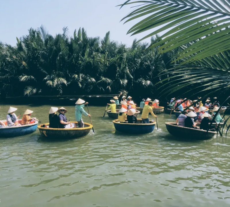 Vé thuyền thúng tham quan rừng dừa Bảy Mẫu Hội An
